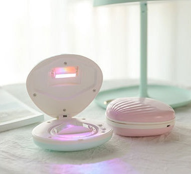 Shell-Shaped Rainbow Night Light – LED Projection Lamp for Home & Kids